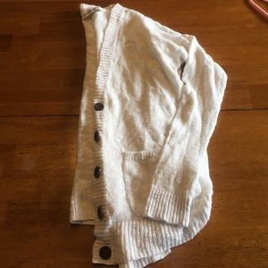 Marled Cream Button up Sweater